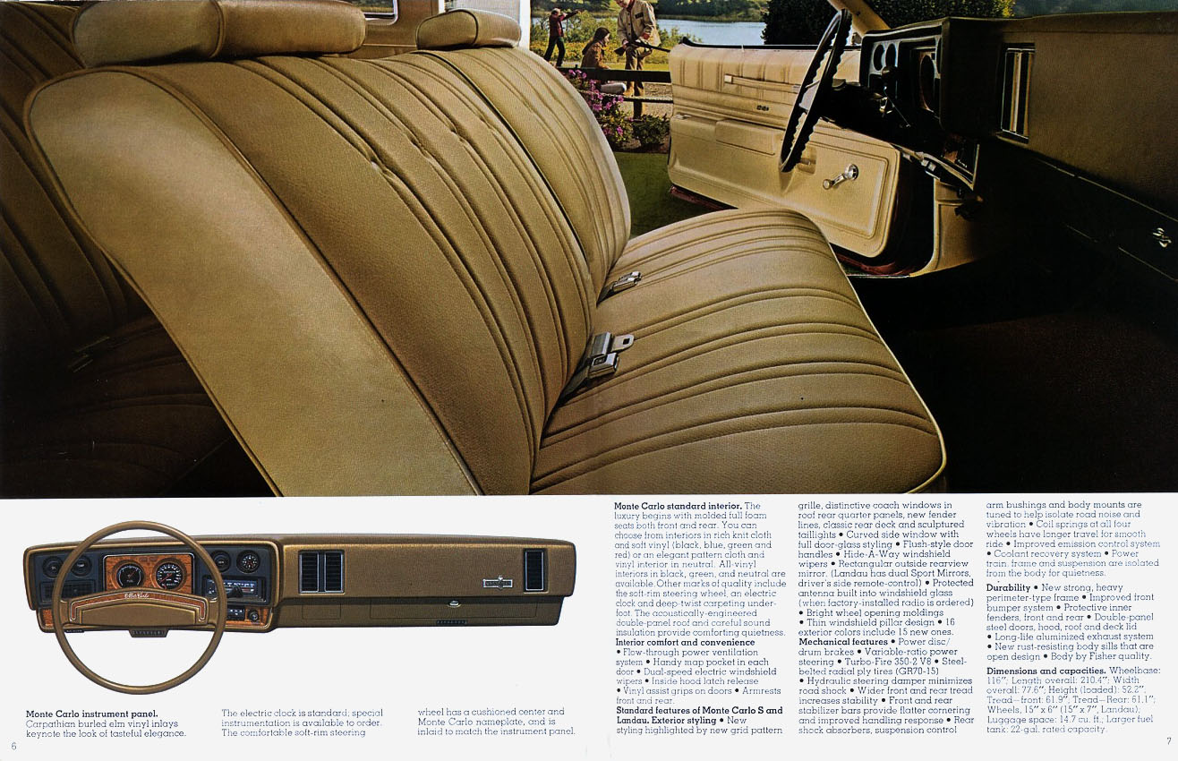 1973 Chevrolet Monte Carlo Brochure Page 1